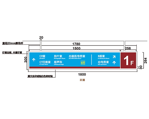 湖北过道导视牌